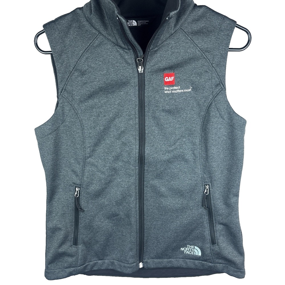 Company‎ Logo The North Face Ridgewall Vest Women's Small Gray Softshell Golf